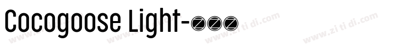 Cocogoose Light字体转换